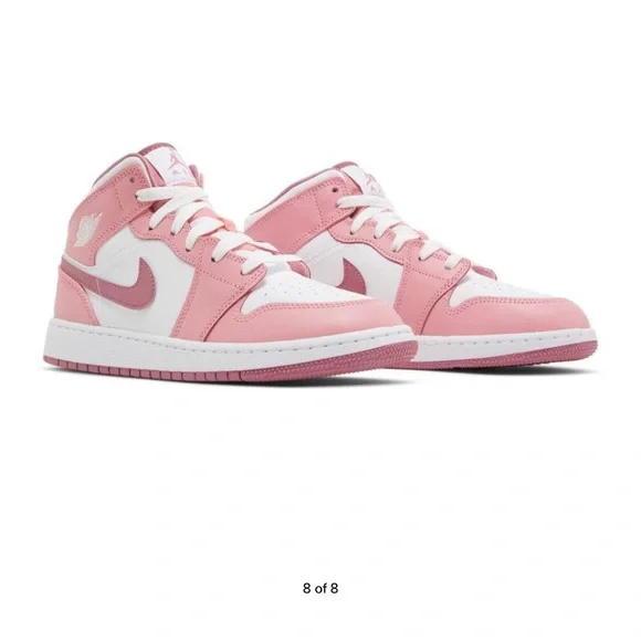 These are some Air Jordan 1 Mid GS ‘Valentine’s sneaker size 5.5.